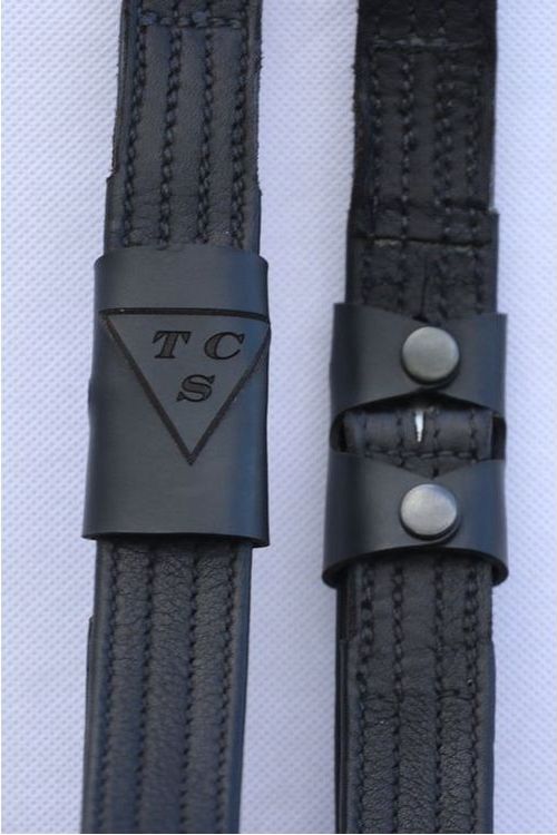 TCS branded stirrup leather toggles