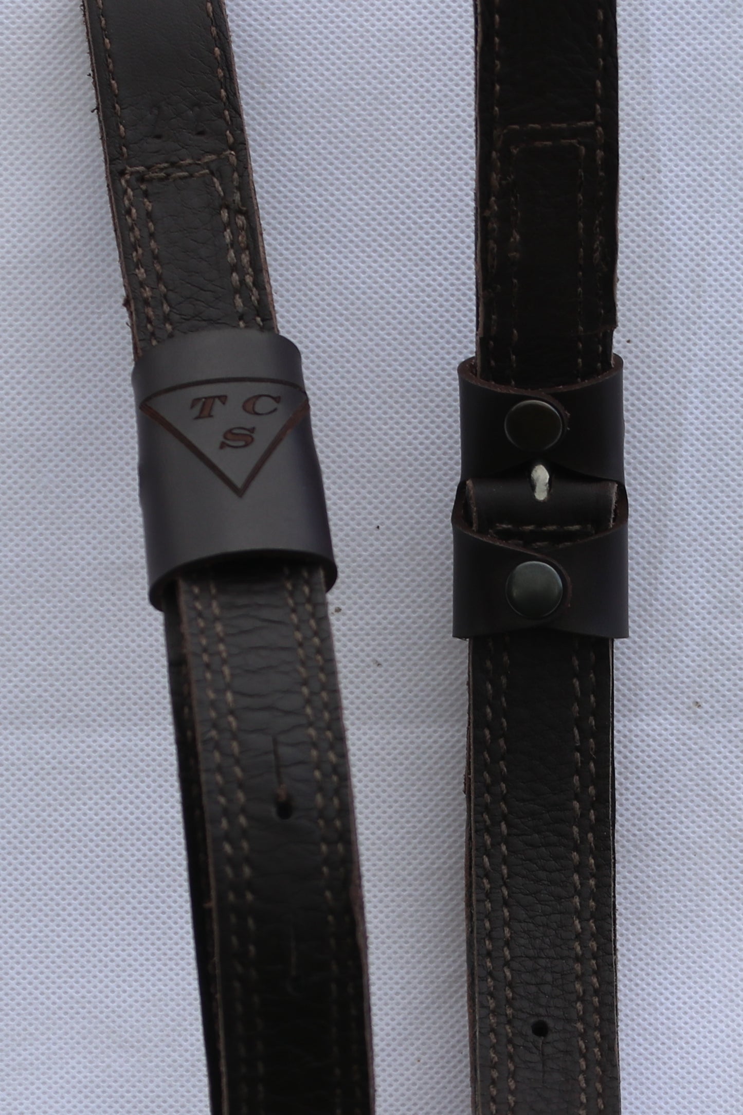 Brown Webbers T Bar Stirrup Leathers